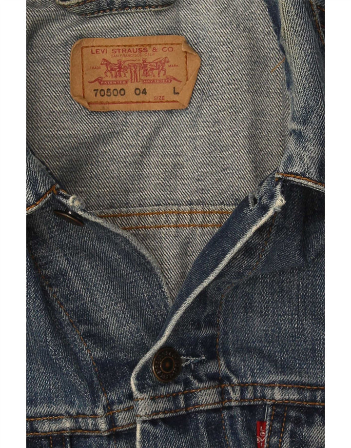 Levi's Chaqueta vaquera para mujer UK 44 Algodón azul grande