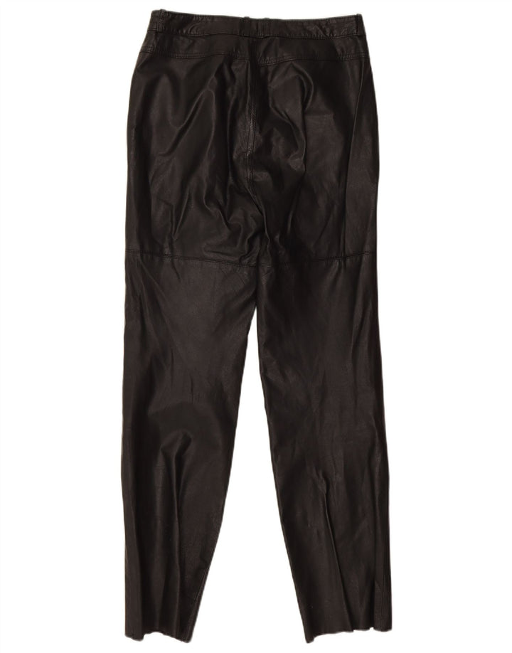 Pantalones de cuero ajustados para mujer Golden Leaf W26 L28 Negro