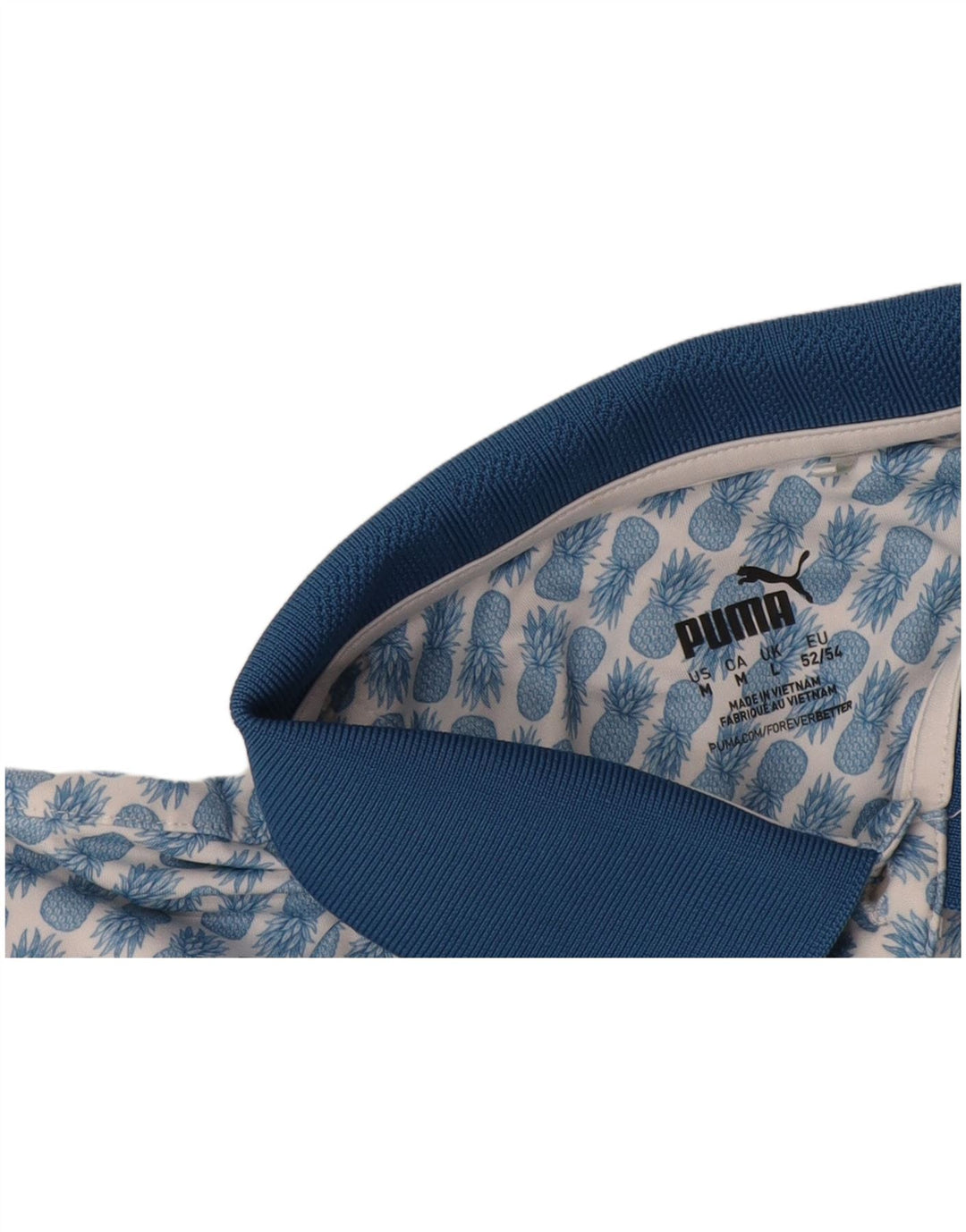 Puma Polo Con Estampado Abstracto Grande Azul Festival |