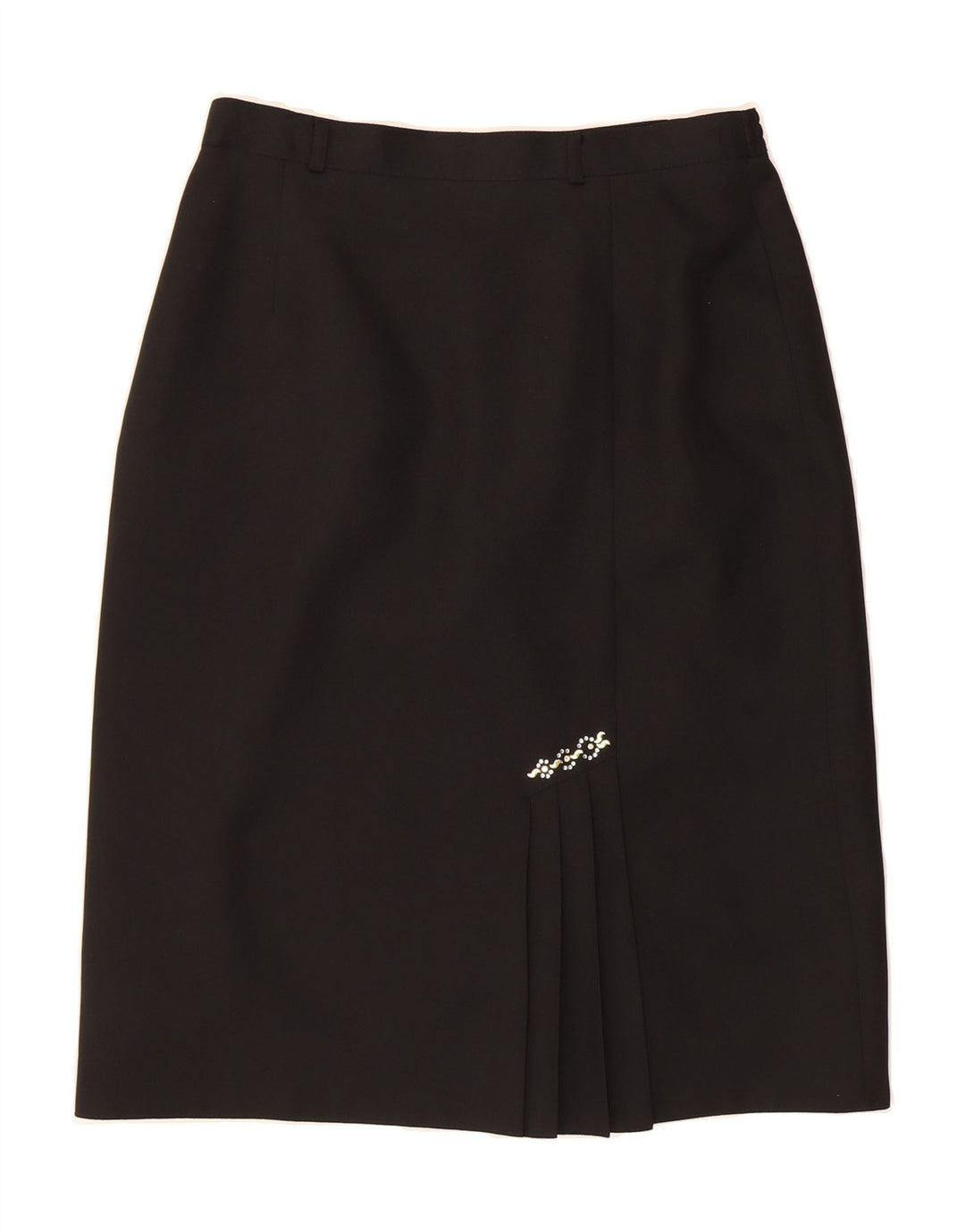 C & A Womens Pencil Skirt UK 16 Large W32 Black Polyester Vintage C & A and Second-Hand C & A from Messina Hembry 