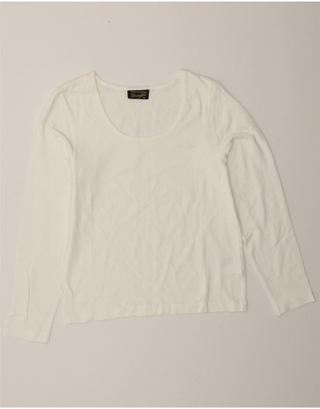 WRANGLER Top Mujer Manga Larga UK 18 XL Algodón Blanco