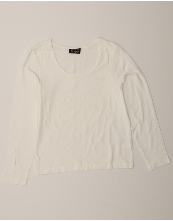 WRANGLER Top Mujer Manga Larga UK 18 XL Algodón Blanco