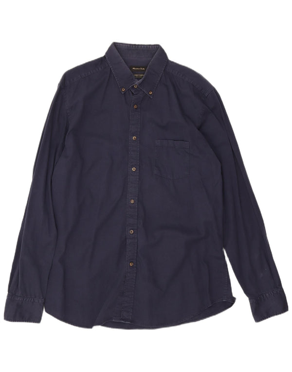 Camisa Massimo Dutti Hombre XL Azul Marino