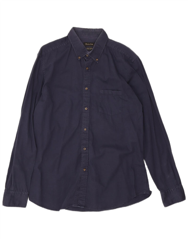 Camisa Massimo Dutti Hombre XL Azul Marino