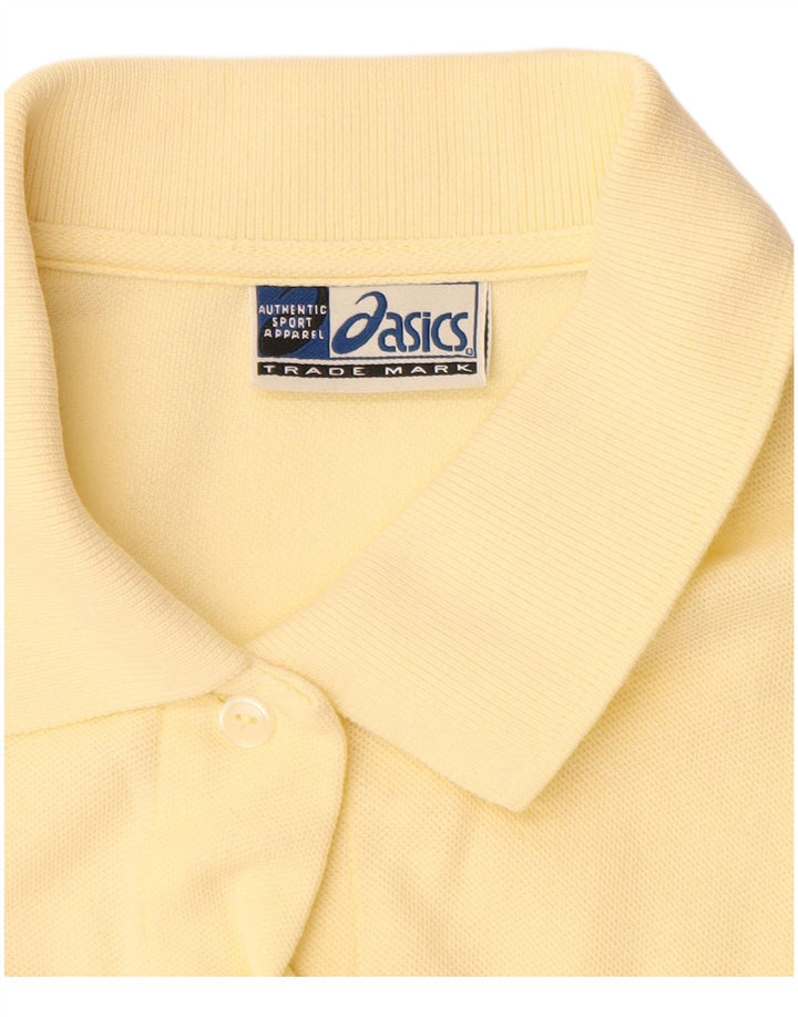 ASICS Camisa de manga corta para mujer UK 44 Grande Amarillo