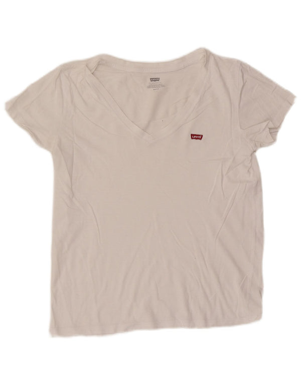 Levi's Camiseta para mujer Top UK 10 Small White