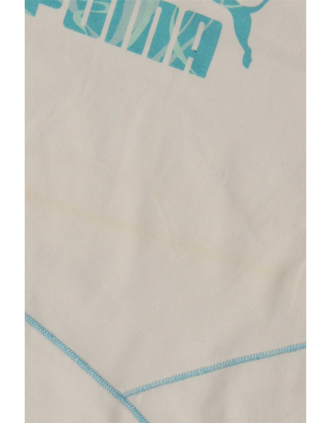 Puma - Camiseta gráfica para mujer, talla 40, color blanco