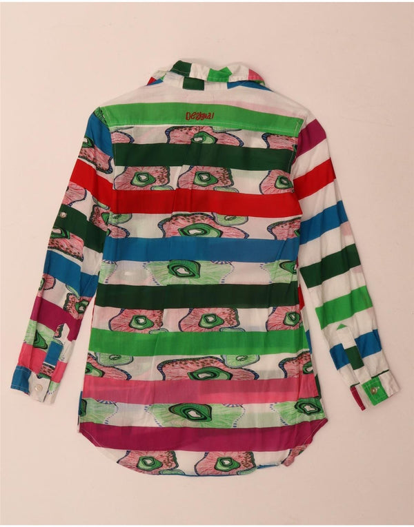 Desigual Camisa tipo jersey de corte largo para niña 7-8 años Multicolor