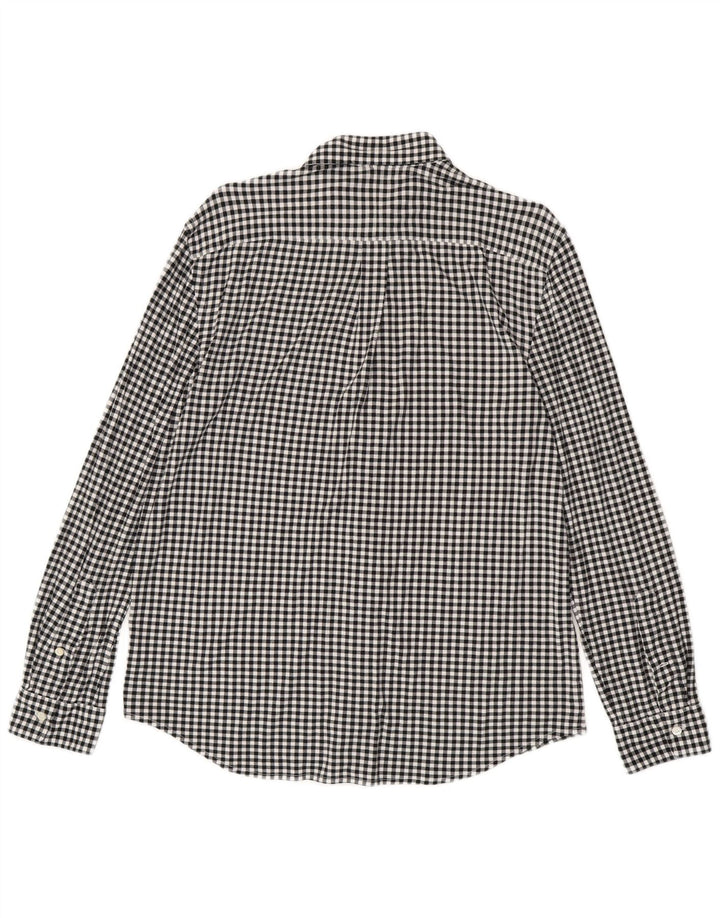 Ralph Lauren - Camisa de franela para hombre (algodón a cuadros), color negro