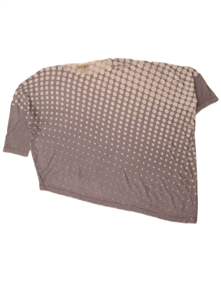 Phase Eight Blusa asimétrica para mujer UK 44 Medio Púrpura Manchado