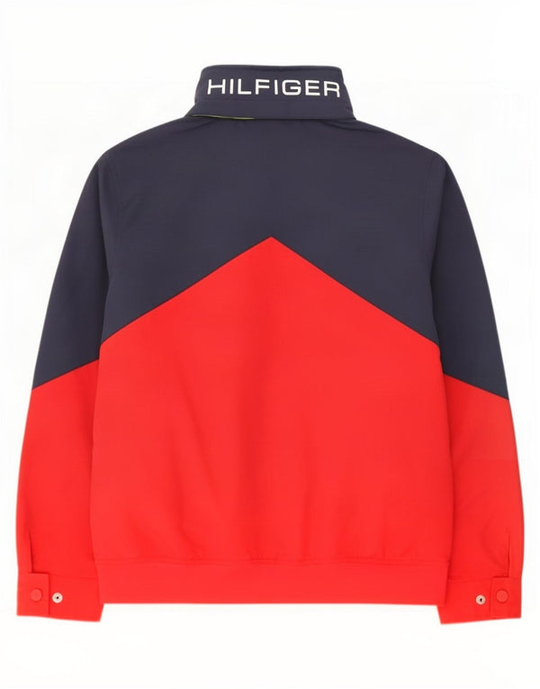 Tommy Hilfiger Chaqueta bomber con capucha para hombre UK 38 Medium Azul marino Colorblock