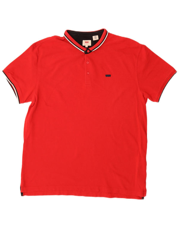 Polo Levi's para hombre 2XL Algodón rojo
