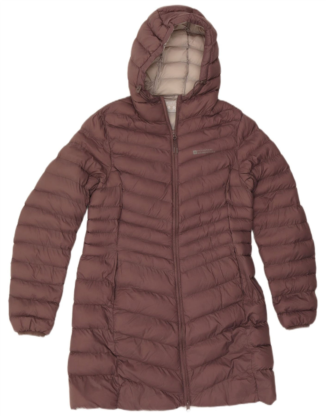 Abrigo acolchado con capucha para mujer Mountain Warehouse UK 44 Poliamida marrón medio