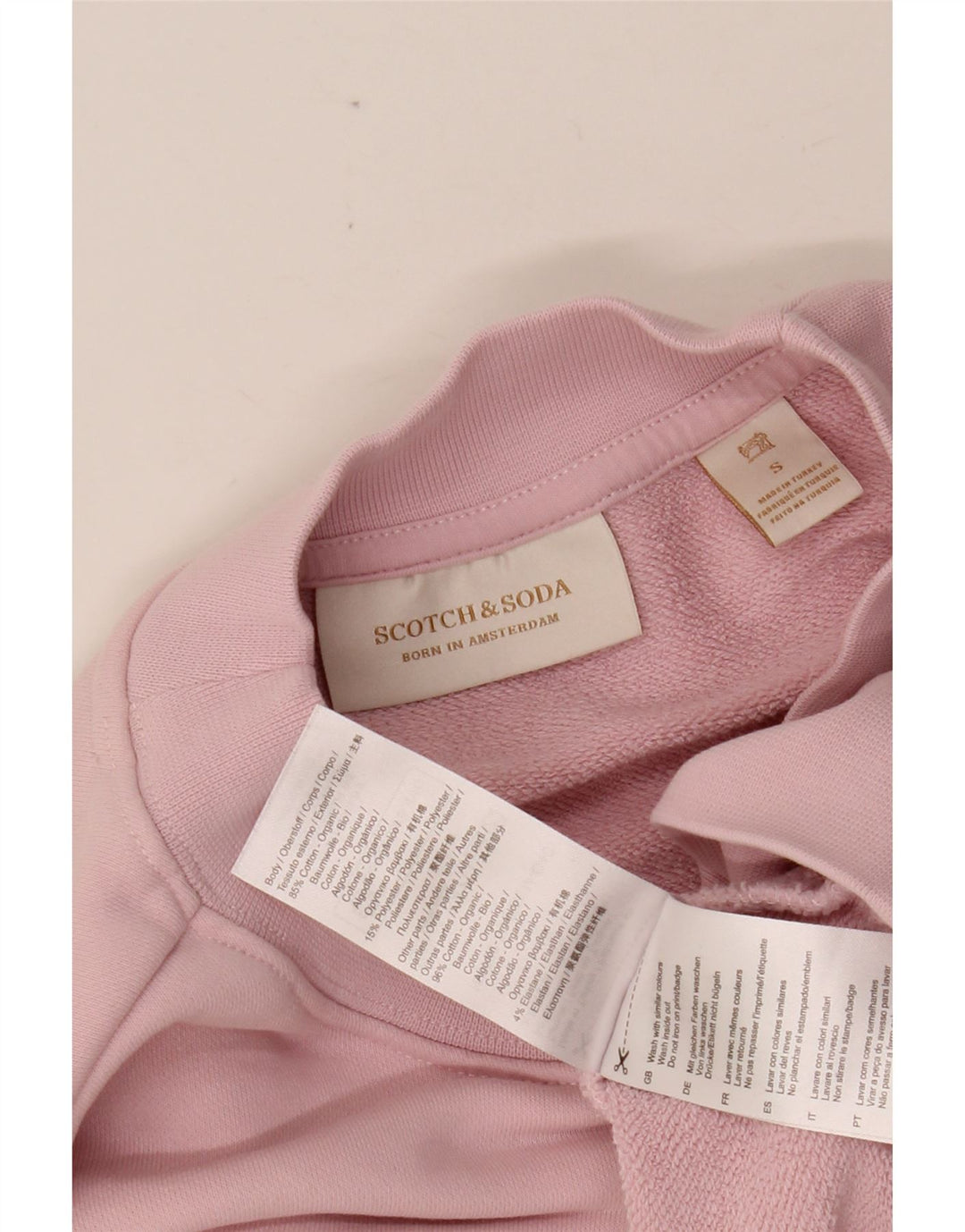 SCOTCH & SODA Sudadera extragrande para mujer, talla 40, talla pequeña, algodón rosa