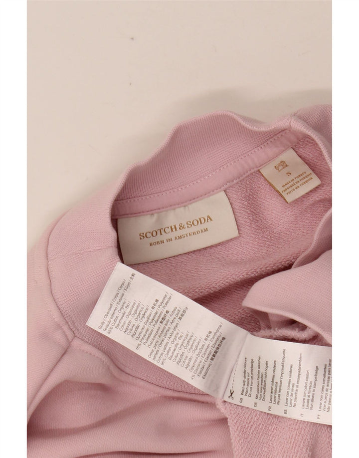 SCOTCH & SODA Sudadera extragrande para mujer, talla 40, talla pequeña, algodón rosa