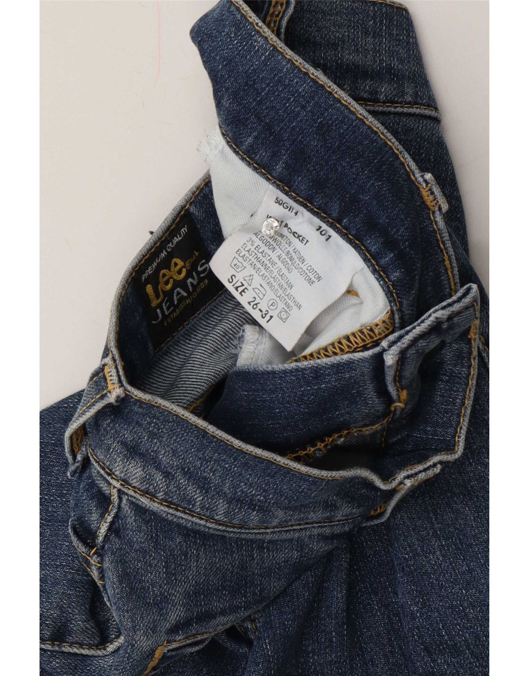 Vaqueros Bootcut Lee Mujer W26 L31 Algodón Azul
