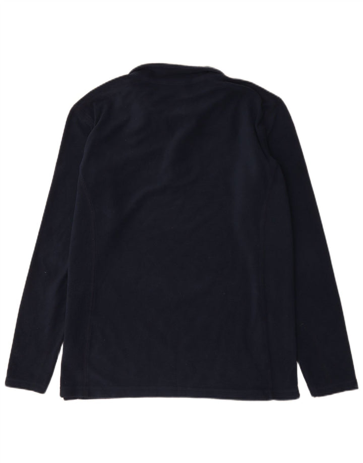 Columbia - Jersey de forro polar con cremallera para hombre, talla grande, poliéster azul marino