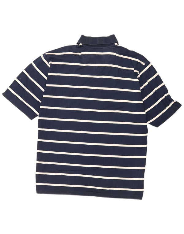 Paul & Shark Polo de yate para hombre 2XL Algodón a rayas azul marino