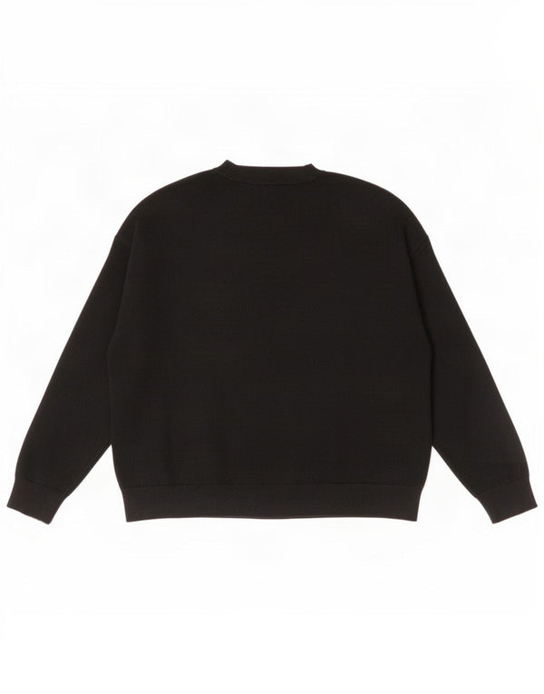 Marks & Spencer Suéter gráfico con cuello redondo para mujer UK 46 Grande Negro