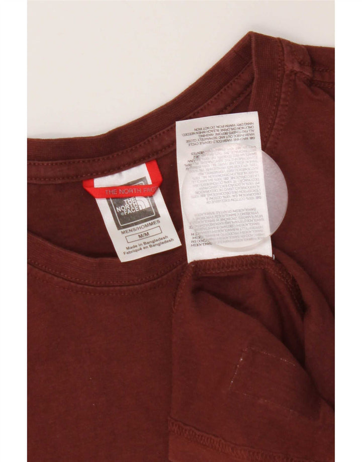 The North Face Hombre Camiseta Gráfica Top Algodón Marrón Medio