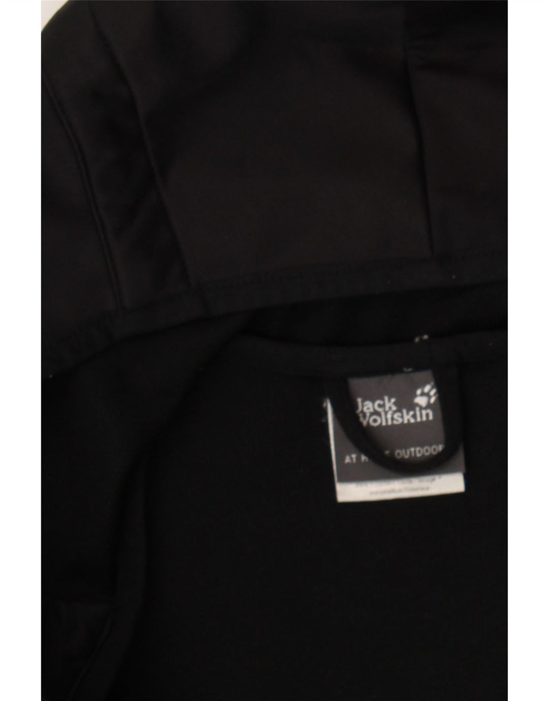 JACK WOLFSKIN Womens Hooded Windbreaker Jacket UK 12/14 Medium Black Vintage Jack Wolfskin and Second-Hand Jack Wolfskin from Messina Hembry 