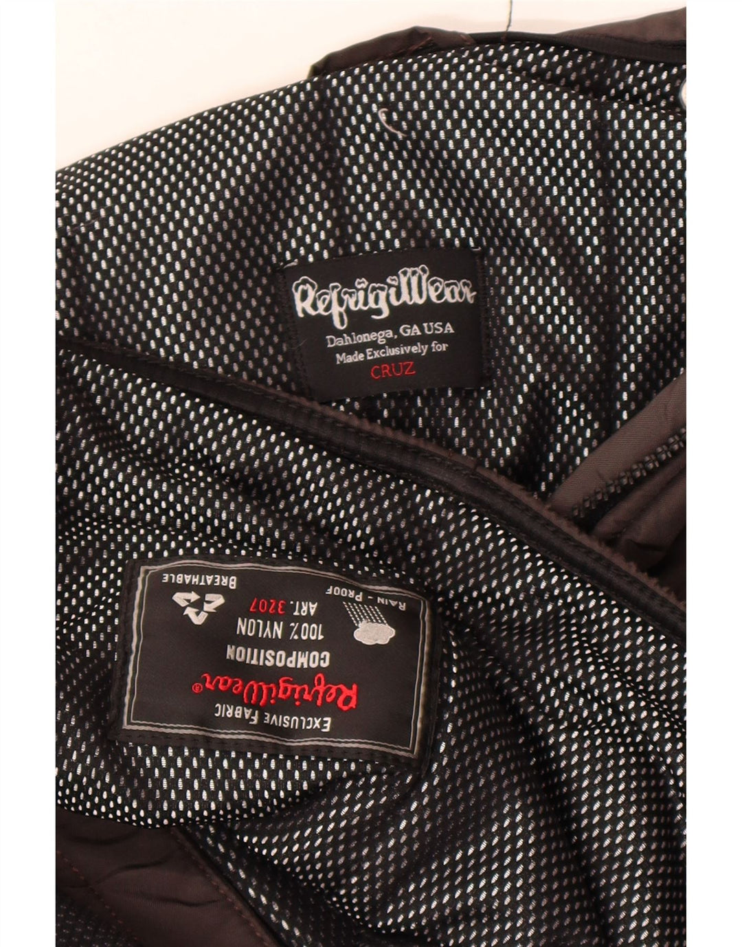 Refrigiwear Abrigo cortavientos Cruz para mujer UK 44 Nylon marrón medio