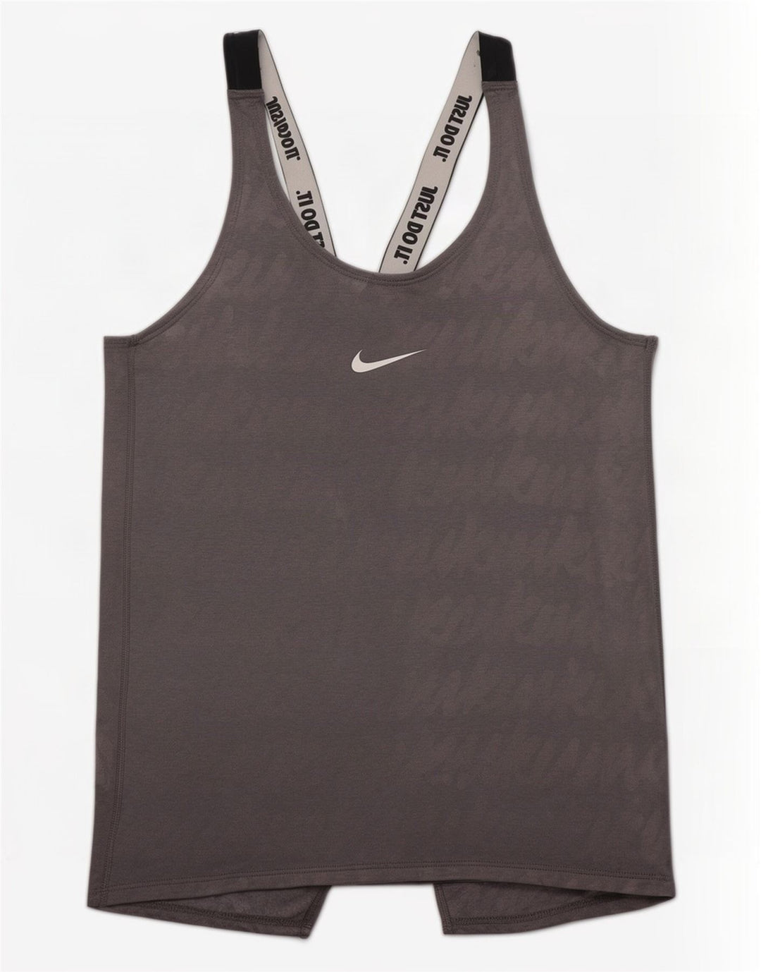 Nike Mujer Dri Fit Graphic Vest Top UK 8 Pequeño Gris Colorblock Poliéster