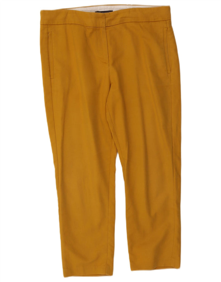 Marks & Spencer Pantalones Cortos Regulares para Mujer UK 14 Medium W34 L24 Amarillo