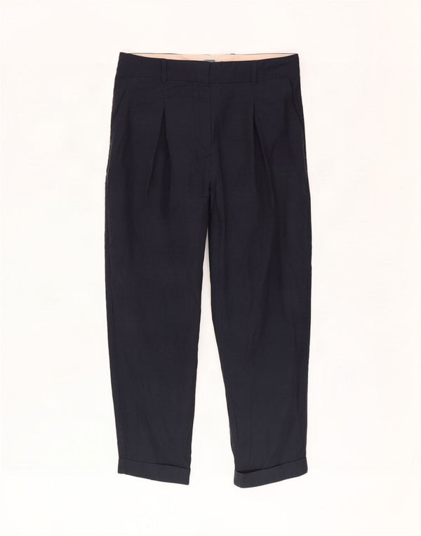 Cos Pantalones cortos con clavijas para mujer EU 36 Small W30 L23 Azul marino Cupro
