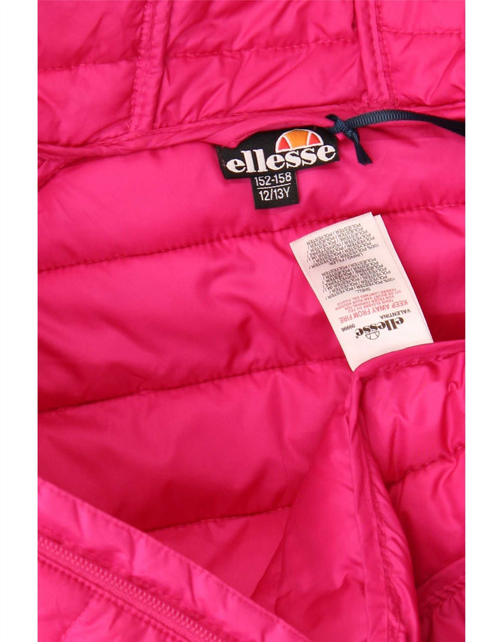Ellesse Chaqueta acolchada con capucha para niña 12-13 años Rosa Poliéster