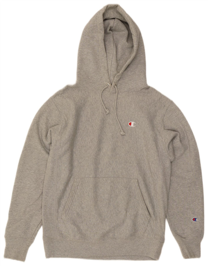 Champion Jersey Con Capucha De Tejido Inverso De Algodón Moteado Gris Medio |