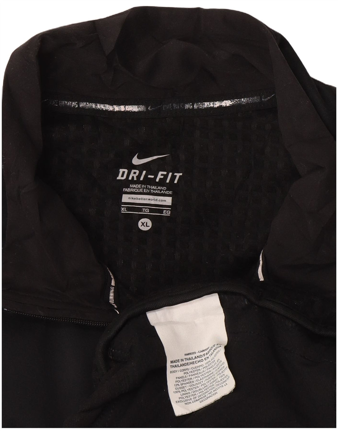 Nike Hombre Dri Fit Chándal Top Chaqueta XL Azul Marino Poliéster