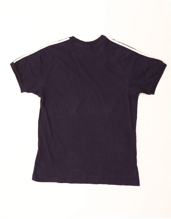 Adidas - Camiseta para hombre, talla grande, color azul marino, algodón