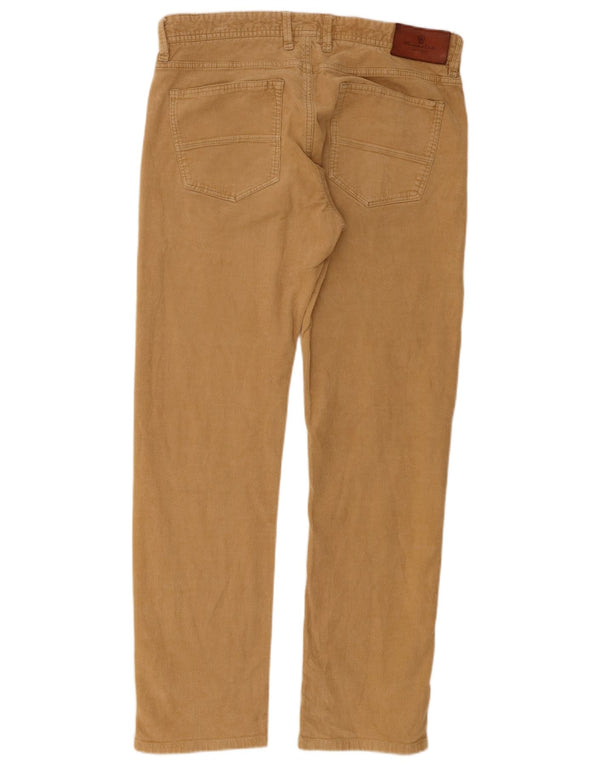 Massimo Dutti Pantalón Recto De Pana Hombre EU 42 Large W32 L29 Beige