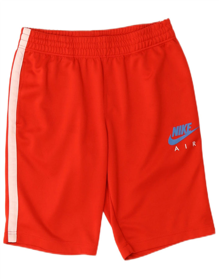 Nike - Pantalones cortos deportivos para hombre, color rojo medio, poliéster color block