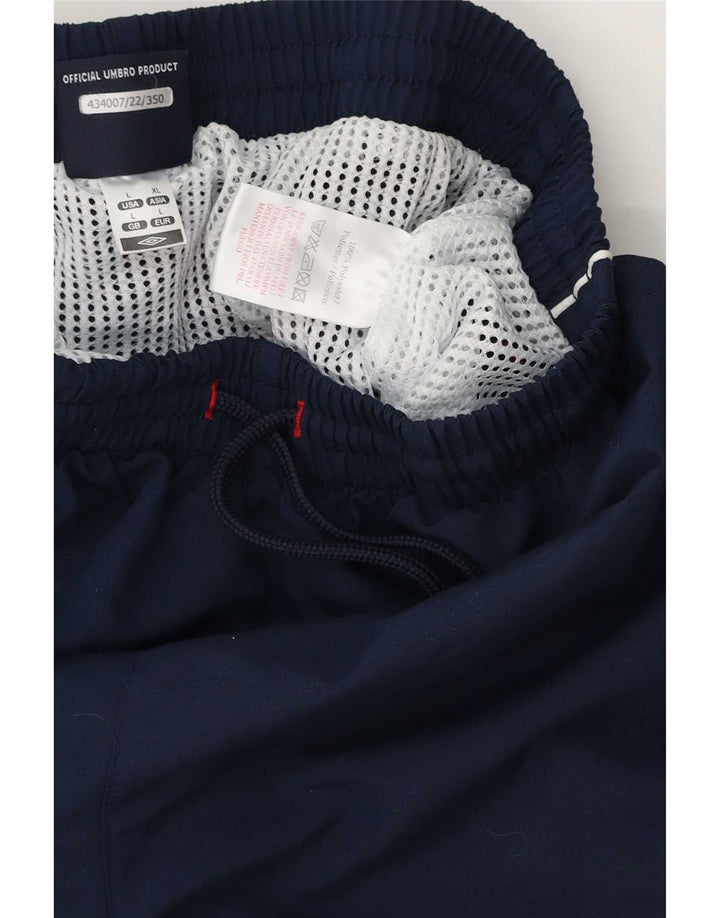 Umbro Bañador con gráfico para hombre, talla grande, poliéster azul marino