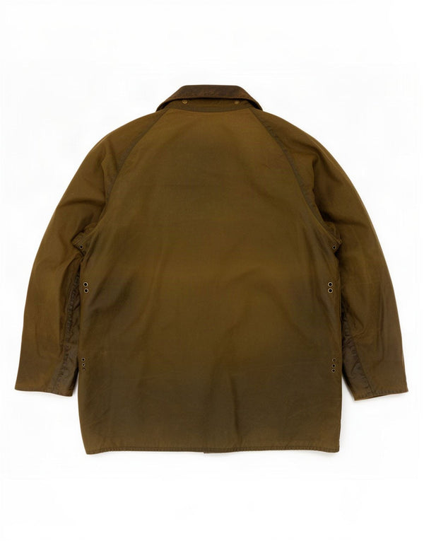 Barbour Mens Beaufort Chaqueta de algodón encerado Reino Unido 42 Grande Caqui