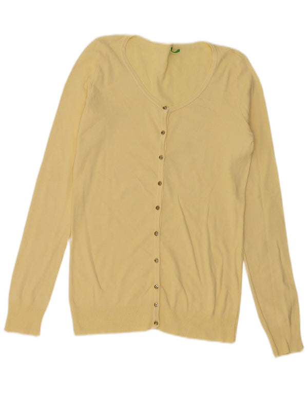 Benetton Cárdigan Mujer UK 40 Small Amarillo