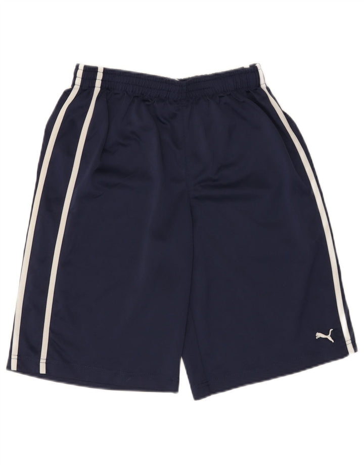 Puma Pantalón Corto Deportivo Niño 13-14 Años XL Azul Marino Poliéster