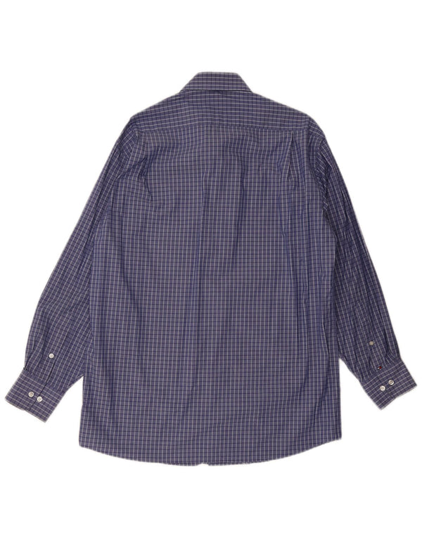 Tommy Hilfiger Camisa de ajuste regular para hombre talla 15/15 1/2 cuadros azules medianos
