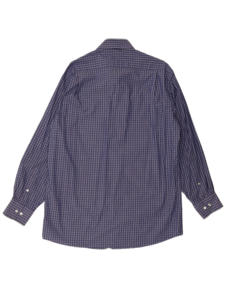 Tommy Hilfiger Camisa de ajuste regular para hombre talla 15/15 1/2 cuadros azules medianos
