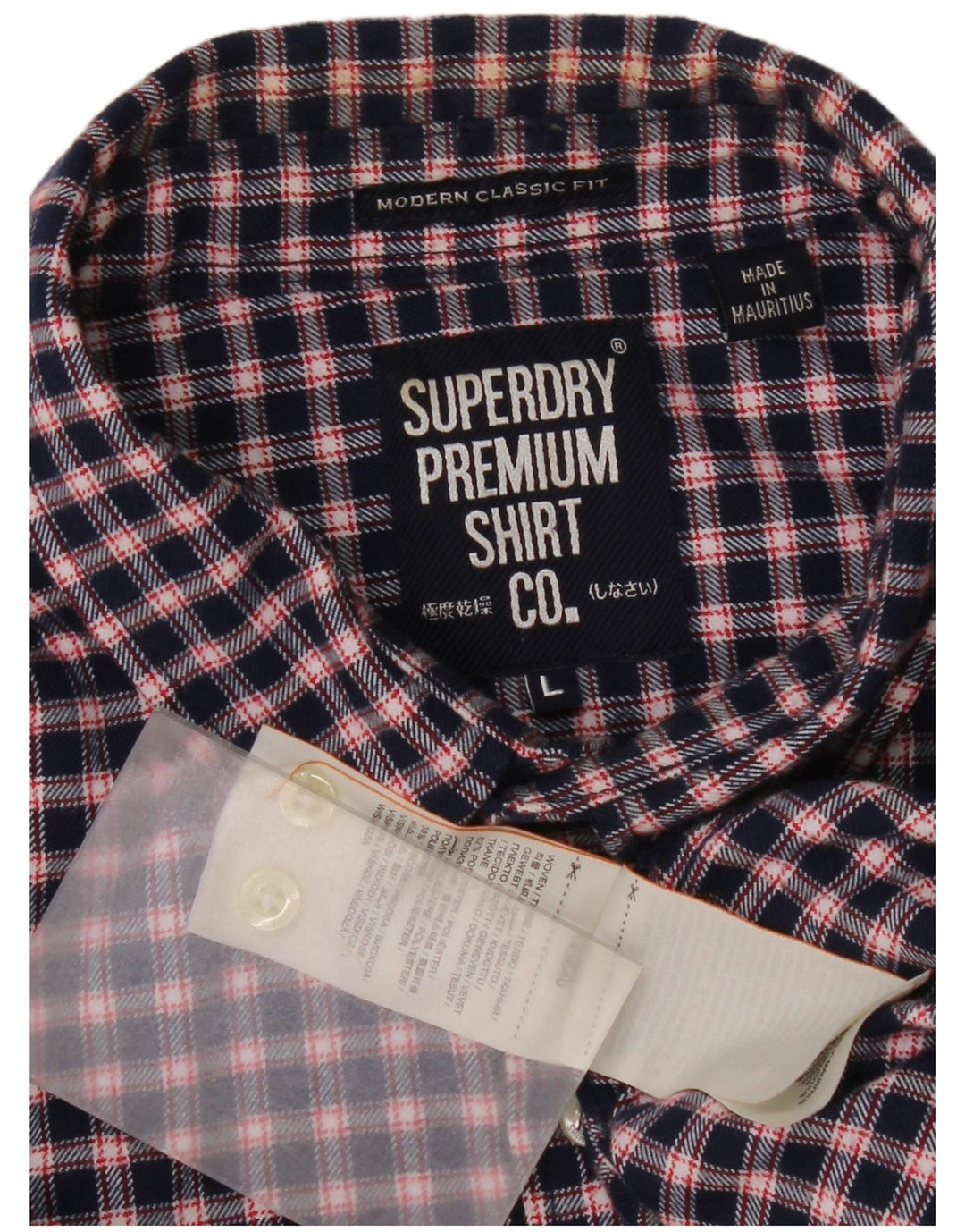 Superdry Camisa De Franela De Corte Clásico Para Hombre Poliéster A Cuadros Azul Marino Grande