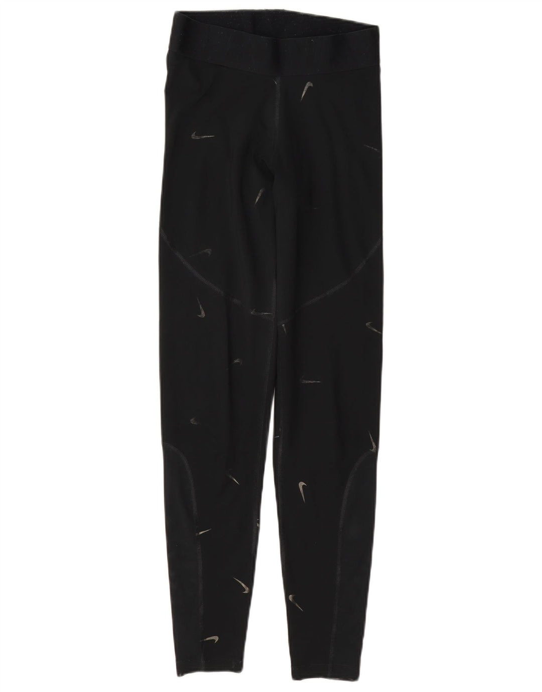 Nike Leggings gráficos para mujer UK 10 Small Poliéster negro