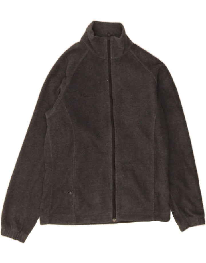 COLUMBIA Womens Fleece Jacket UK 10 Small Grey Polyester Vintage Columbia and Second-Hand Columbia from Messina Hembry 