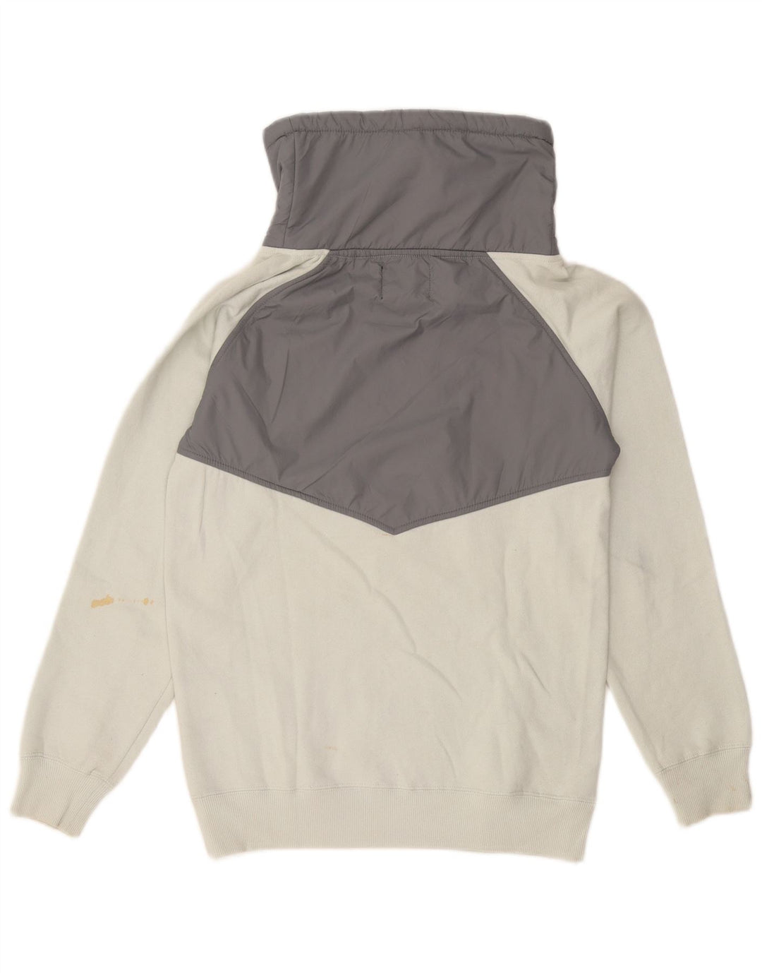 VANS Sudadera tipo jersey para mujer UK 10 Small White Colourblock Cotton