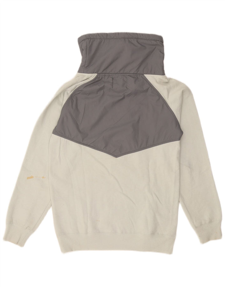 VANS Sudadera tipo jersey para mujer UK 10 Small White Colourblock Cotton