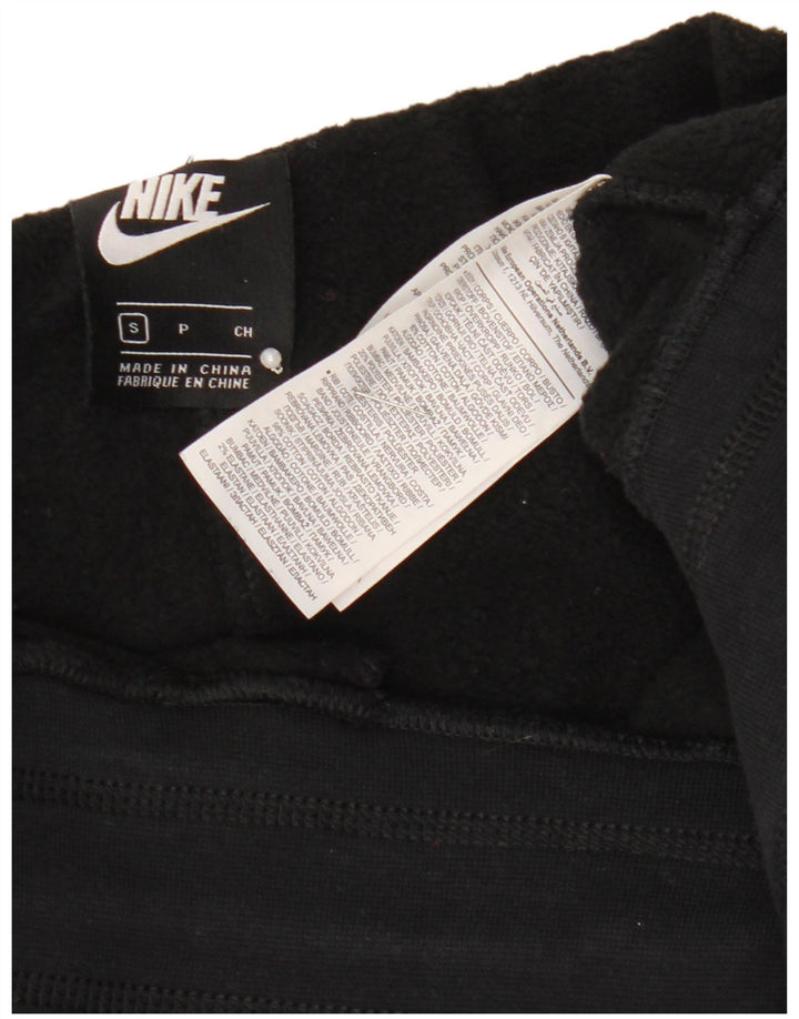 NIKE Mujer Graphic Chándal Pantalones Joggers UK 10 Small Negro Algodón
