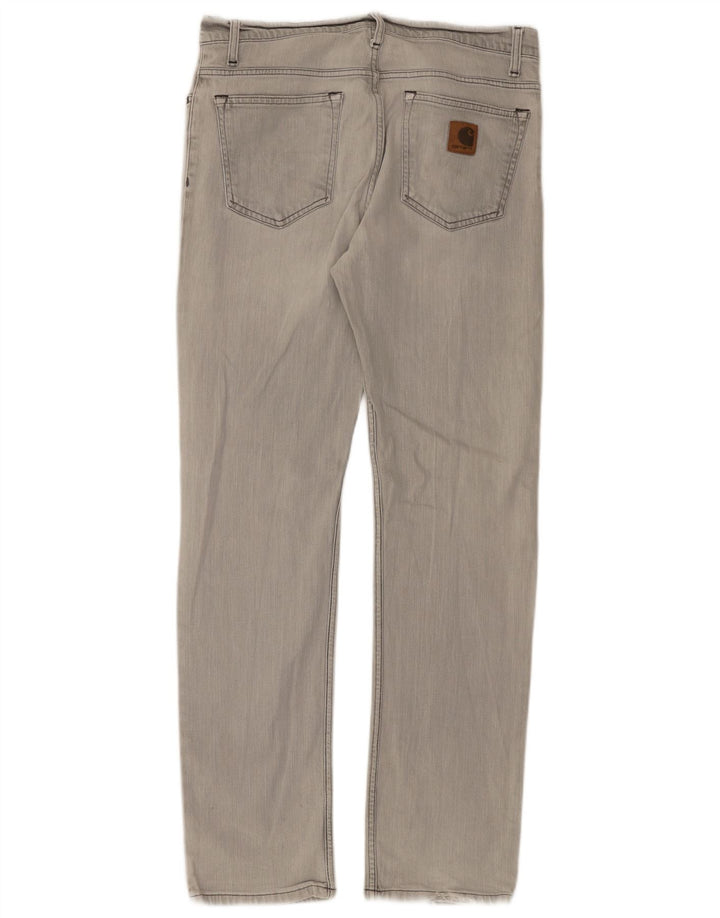 Carhartt Vaqueros rectos para hombre W34 L34 Algodón gris
