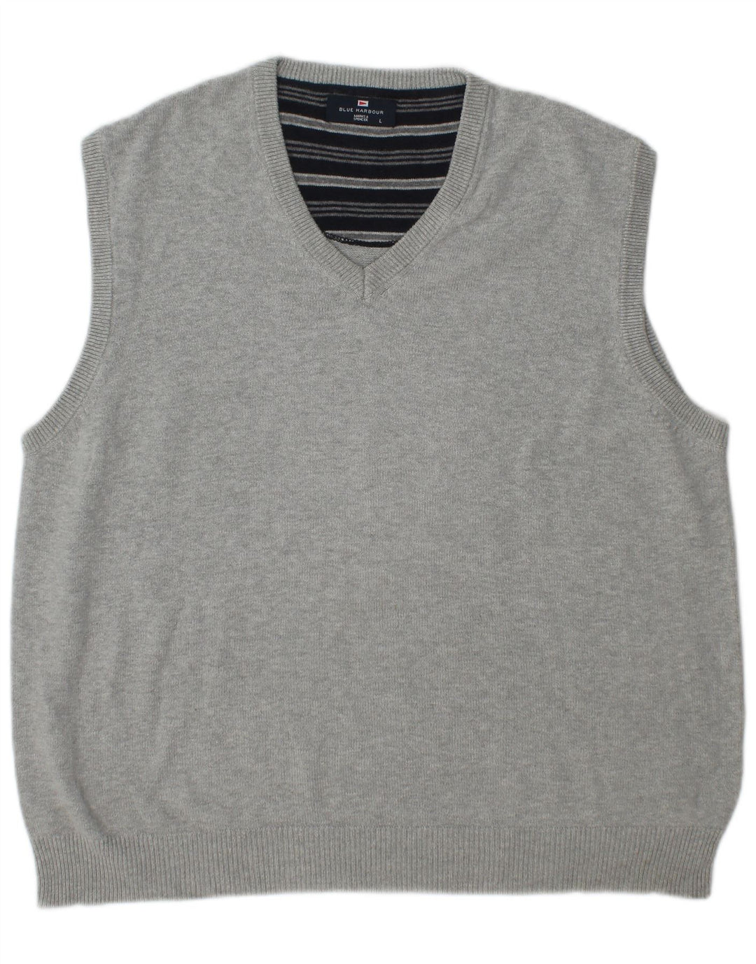 Marks & Spencer - Camiseta sin mangas para hombre, color azul, algodón gris grande