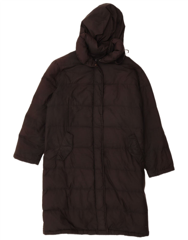 CIESSE PIUMINI Abrigo acolchado con capucha para mujer IT 42 Medio Negro Poliéster